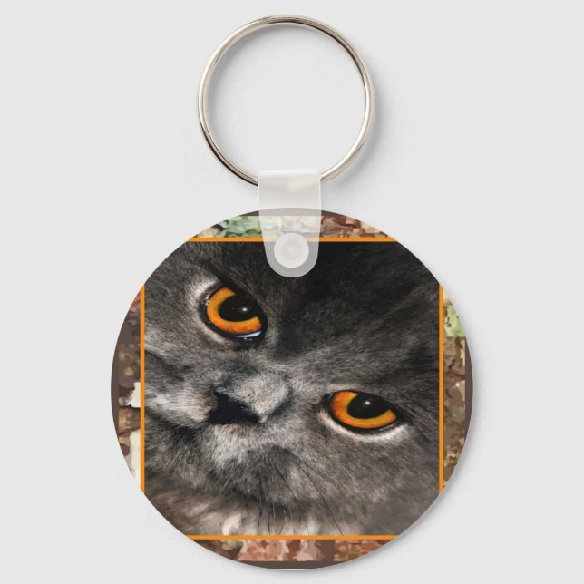 Llavero Keycahin de ojos de gato (Anverso)