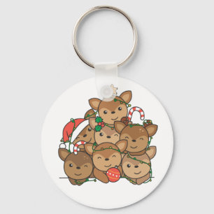 Llavero Keychai, árbol de Navidad divertido para los anima