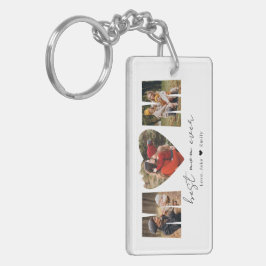 Llavero Keychai del Día de la Madre, foto del corazón del 