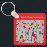 Llavero Keychain<br><div class="desc">Ameer’s art collection is a powerful expression of who he is. He chose to create his piece around the word “Art, ” using creativity to share his individuality,  voice,  and self-expression in a meaningful way.</div>