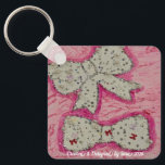 Llavero Keychain<br><div class="desc">Sara’s art collection was inspired by her mother’s creativity and talent for choosing the perfect bow for every occasion and mood. Through her piece,  Sara celebrates that special influence with style,  color,  and self-expression.</div>