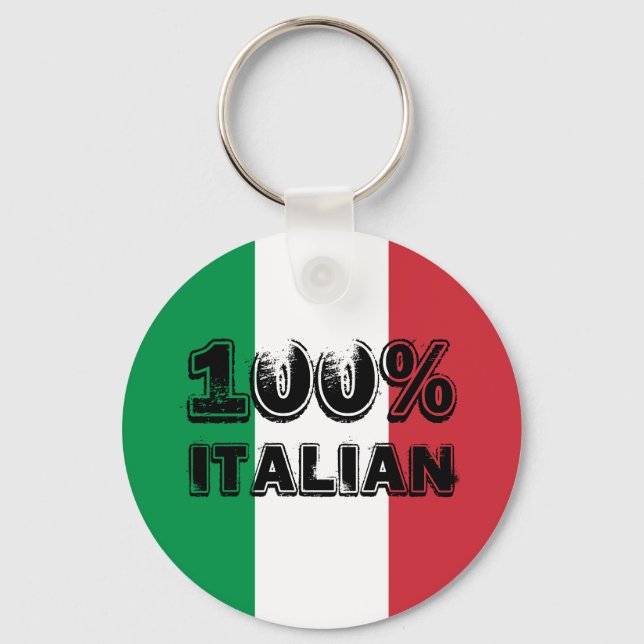 Llavero Keychain 100% italiano (Anverso)