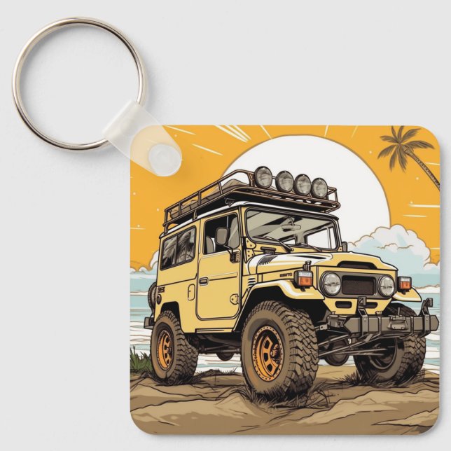 Llavero Keychain 4x4 Toyota FJ40 Land Cruiser (Anverso)