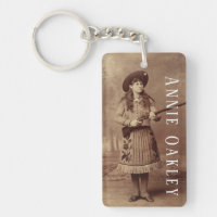 Keychain acrílica de Annie Oakley Sharpshooter