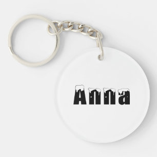 Llavero Keychain acrílico - Anna para Navidad