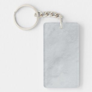 Llavero Keychain acrílico blanco de piedra de mármol