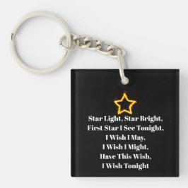 Llavero Keychain acrílico brillante Star Light