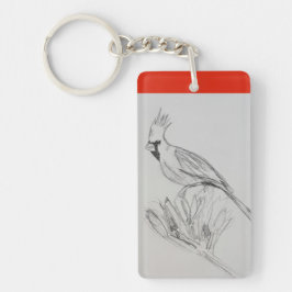 Llavero Keychain acrílico cardinal