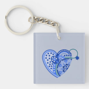 Llavero Keychain acrílico con AMOR