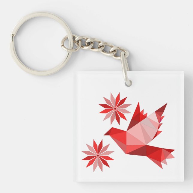Llavero Keychain acrílico con buen ART (Frente)