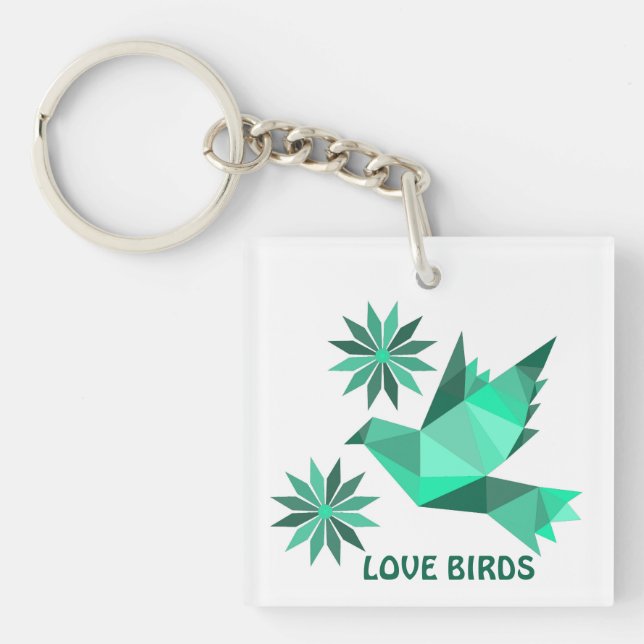 Llavero Keychain acrílico con buen ART (Frente)