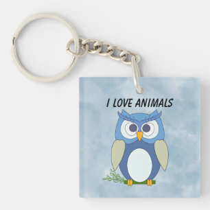 Llavero Keychain acrílico con Búho lindo