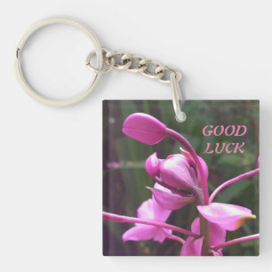 Llavero Keychain acrílico con flores naturales
