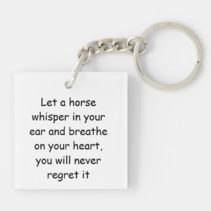 Llavero Keychain acrílico con luz de caballo