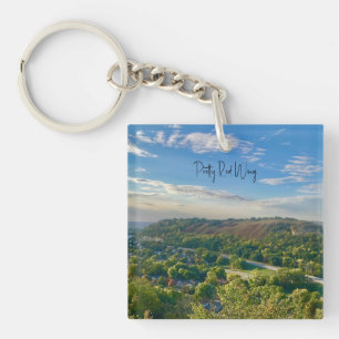 Llavero Keychain acrílico de ala roja bonito