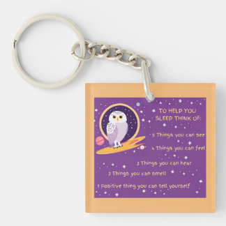 Llavero Keychain acrílico de atención de 5 pasos