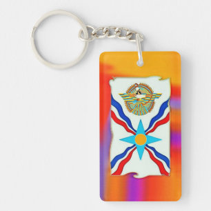 Llavero Keychain acrílico de bandera asiria