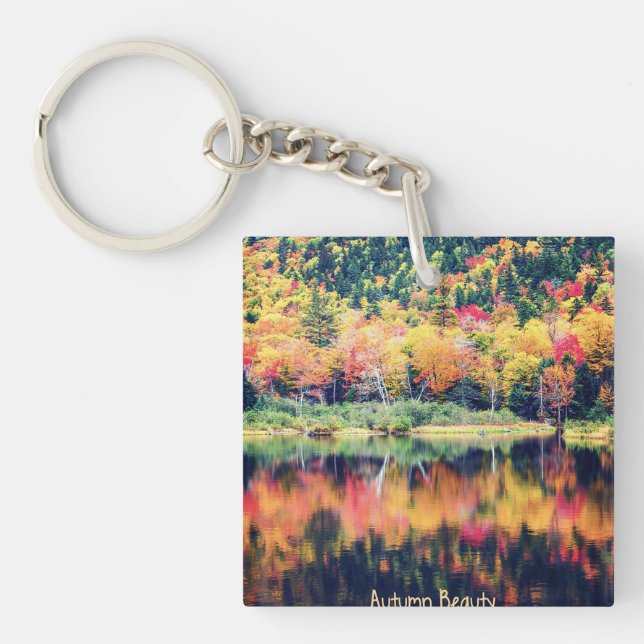 Llavero Keychain acrílico de Belleza de Otoño (Frente)