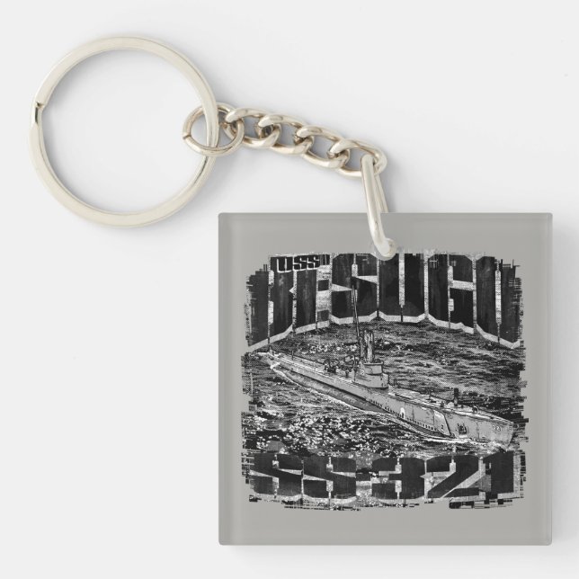 Llavero Keychain acrílico de Besugo submarino (Frente)
