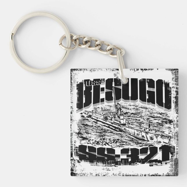 Llavero Keychain acrílico de Besugo submarino (Frente)