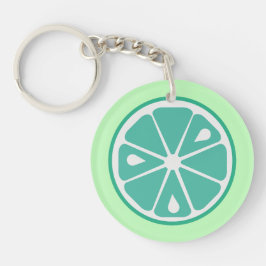 Llavero Keychain acrílico de cal verde