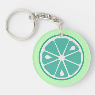 Llavero Keychain acrílico de cal verde