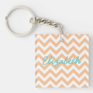 Llavero Keychain acrílico de Chevron moderno