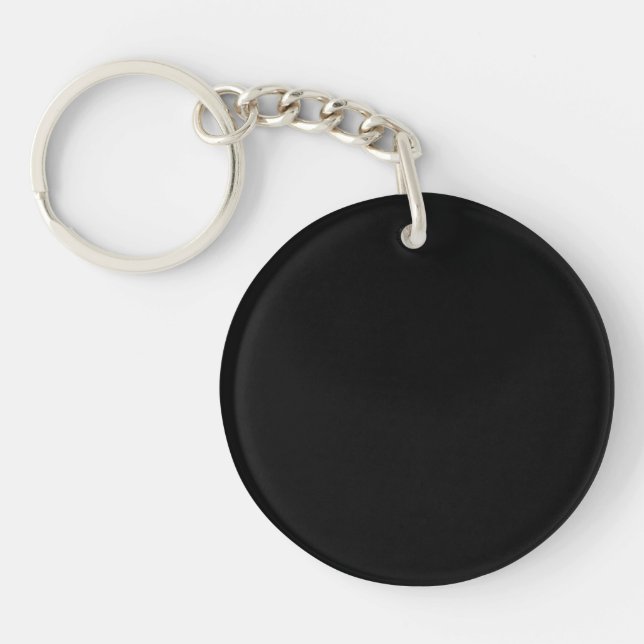 Llavero Keychain acrílico de círculo negro (Frente)