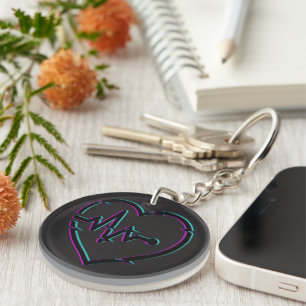 Llavero Keychain acrílico de comprobación cardíaca