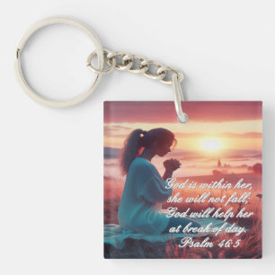 Llavero Keychain acrílico de "fe inspiradora"