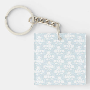 Llavero Keychain acrílico de flores florales de abuelo