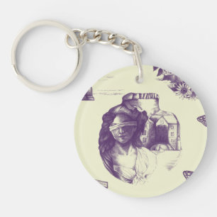 Llavero Keychain acrílico de ilusión óptica