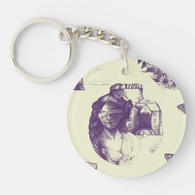 Llavero Keychain acrílico de ilusión óptica (Frente)