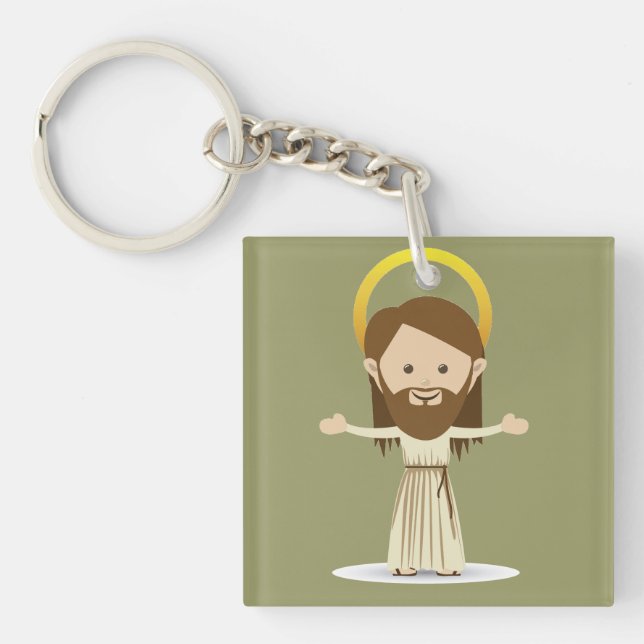 Llavero Keychain acrílico de Jesucristo (Frente)