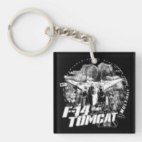Keychain Acrílico De La Cadena Clásica De F-14 Tom