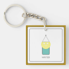 Llavero Keychain acrílico de la escritora Adiela Akoo