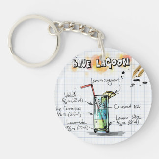 Llavero Keychain acrílico de la Laguna Azul
