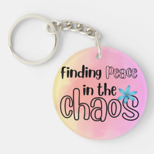 Llavero Keychain acrílico de la paz