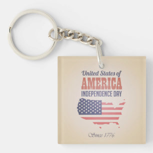 Llavero Keychain acrílico de los Estados Unidos de América
