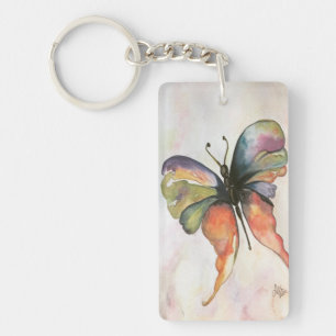 Llavero Keychain acrílico de mariposa/QUEEN (doble cara)