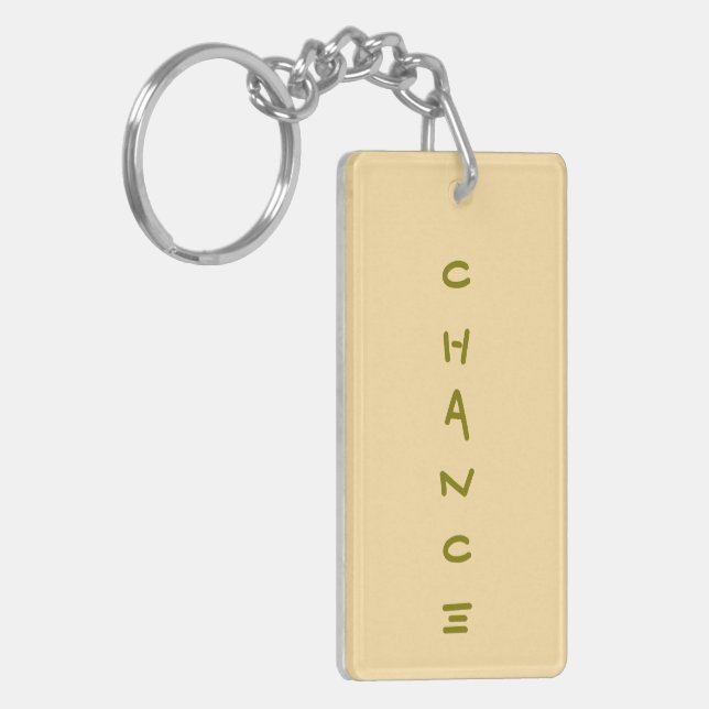 Llavero Keychain acrílico de oportunidad (Frente Izquierda)