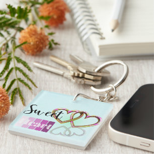 Llavero Keychain acrílico de Pastel
