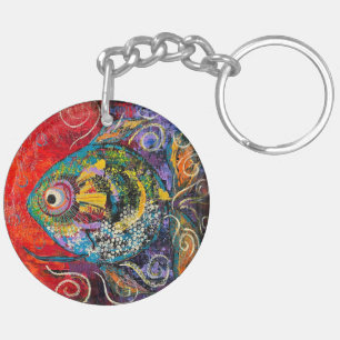 Llavero Keychain acrílico de peces