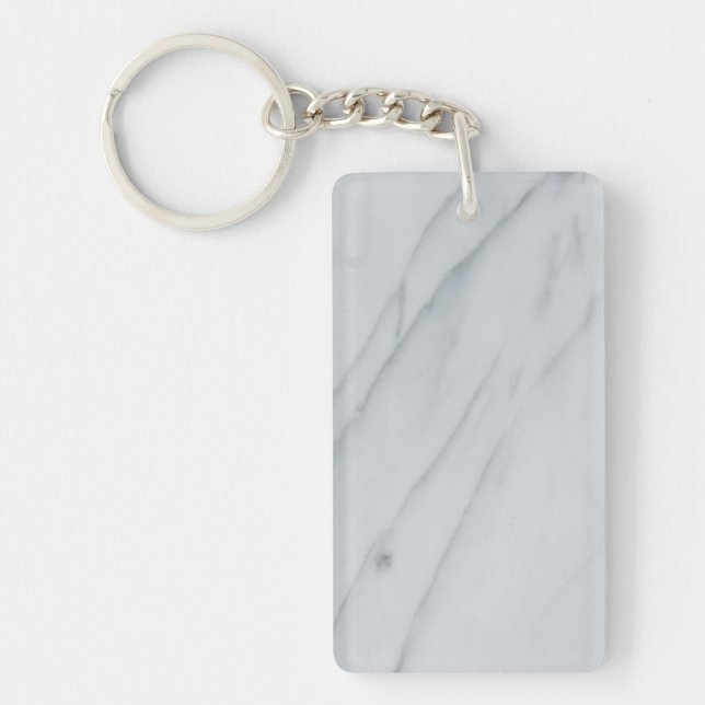 Llavero Keychain acrílico de piedra de mármol (Frente)
