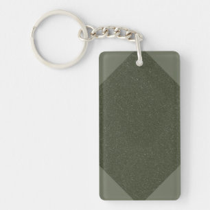 Llavero Keychain acrílico del diamante verde moscovita - P