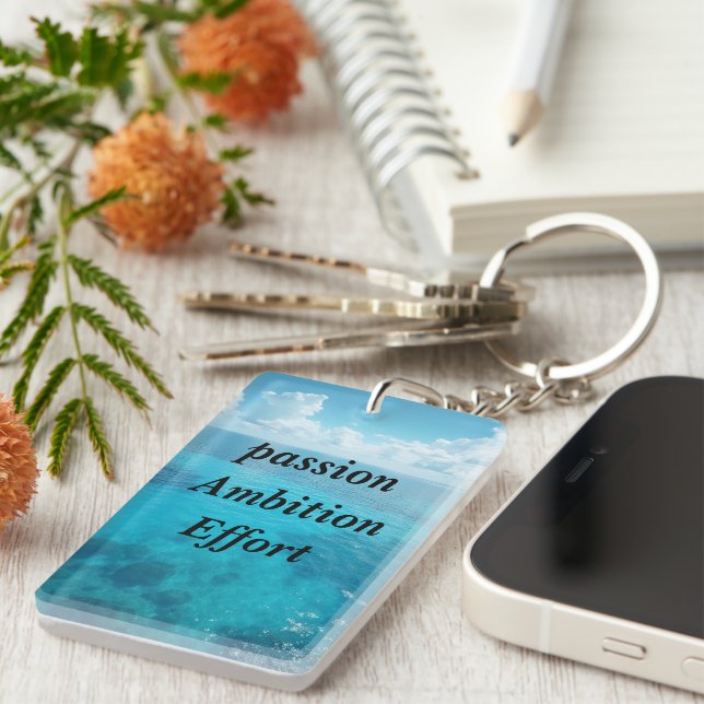 Llavero Keychain acrílico del mar (Frente Derecha)