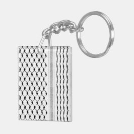 Llavero Keychain acrílico del patrón árabe palestino de ku