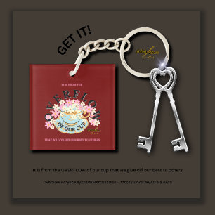 Llavero Keychain acrílico desbordado por Adiela Akoo