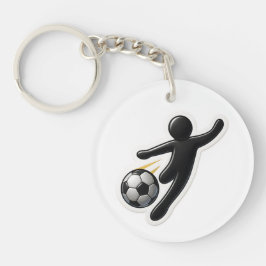 Llavero Keychain acrílico - Diseño de fútbol