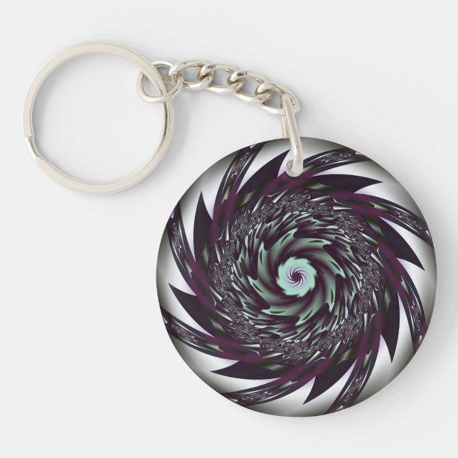 Llavero Keychain acrílico espiral (Frente)